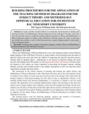 Building procedures for the application of the teaching method by diagrams for the subject theory and Methodology of Physical Education for students of Bac Ninh Sport University