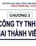 Bài giảng Luật Kinh tế (Economic Law) - Chương 3: Công ty TNHH hai thành viên