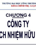 Bài giảng Luật Kinh tế (Economic Law) - Chương 4: Công ty trách nhiệm hữu hạn