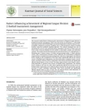 Factors influencing achievement of regional league division 2 football tournament management