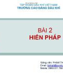 Bài giảng Pháp luật: Bài 2 - Phạm Thị Lưu Bình