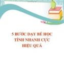 5 bước dạy bé học tính nhanh cực hiệu quả