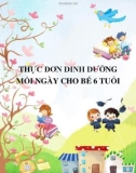 Thực đơn dinh dưỡng mỗi ngày cho bé 6 tuổi