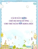 Cách xây dựng chế độ dinh dưỡng cho trẻ mầm non khoa học