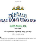 Kế hoạch thực hiện hoạt động giáo dục