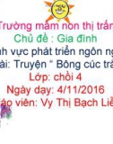 Bài giảng Lĩnh vực phát triển ngôn ngữ - Bài: Truyện ' Bông cúc trắng'