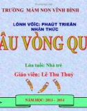 Bài giảng Lĩnh vực phát triển nhận thức - Bài: Xâu vòng quả