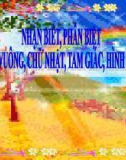 Bài giảng Lĩnh vực phát triển nhận thức - Bài: Nhận biết, phân biệt hình vuông, chữ nhật, tam giác, hình tròn