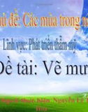 Bài giảng Lĩnh vực phát triển thẩm mỹ - Bài: Vẽ mưa