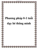 Phương pháp 0-1 tuổi dạy bé thông minh