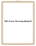 Một số mẹo tân trang phòng bé