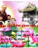 Giáo trình điện tử mầm non: Thơ về Bác