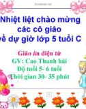 Giáo trình điện tử mầm non: ngày 20/11