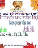 Giáo trình điện tử mầm non: Ảnh Bác Hồ