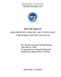 Bài thu hoạch Khóa bồi dưỡng theo tiêu chuẩn chức danh nghề nghiệp giáo viên TH hạng III - Đoàn Thị Thanh Hương