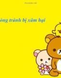 Bài giảng Phòng tránh bị xâm hại