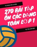 Tuyển tập 270 bài tập ôn các dạng toán môn Toán lớp 1