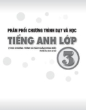 Phân phối chương trình dạy và học Tiếng Anh lớp 3 (Theo chương trình và sách giáo khoa mới)