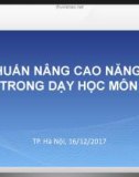 Tập huấn nâng cao năng lực DGTX trong dạy học môn Toán