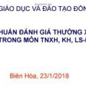 Tập huấn đánh giá thường xuyên trong môn TNXH, KH, LS - ĐL