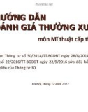 Hướng dẫn đánh giá thường xuyên môn Mĩ thuật cấp tiểu học