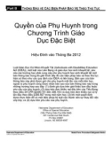 Quyền của phụ huynh trong chương trình giáo dục đặc biệt