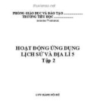 Hoạt động ứng dụng Lịch sử và Địa lí 5 - Tập 2