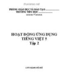 Hoạt động ứng dụng Tiếng Việt 5 - Tập 2