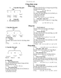 Công thức Toán lớp 4-5