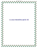 Tài liệu tham khảo: CA DAO NHI ĐỒNG QUỐC TẾ