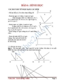 BÀI 6 : HÌNH HỌC CÁC BÀI TOÁN VỀ NHẬN DẠNG CÁC HÌNH