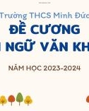 Đề cương ôn tập học kì 1 môn Ngữ văn lớp 8 năm 2023-2024 - Trường THCS Minh Đức