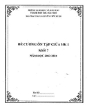 Đề cương ôn tập giữa học kì 1 khối 7 năm 2023-2024 - Trường THCS Nguyễn Viết Xuân