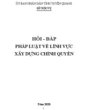 Ebook Hỏi-đáp pháp luật về lĩnh vực xây dựng chính quyền