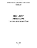 Ebook Hỏi-đáp Pháp luật về Thi đua, Khen thưởng