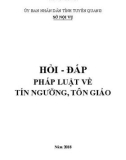 Ebook Hỏi-đáp pháp luật về tín ngưỡng, tôn giáo