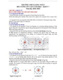 Đề cương ôn tập học kì 1 môn KHTN lớp 7 năm 2022-2023 - Trường THCS Long Toàn
