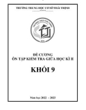 Đề cương ôn tập giữa học kì 2 môn Toán lớp 9 năm 2022-2023 - Trường THCS Thái Thịnh