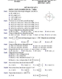 Đề cương ôn tập giữa học kì 1 môn Toán lớp 11 năm 2023-2024 - Trường THPT Phạm Phú Thứ