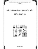 Đề cương ôn tập giữa học kì 1 môn Hóa học lớp 10 năm 2023-2024 - Trường THPT Phạm Phú Thứ