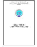 Giáo trình Luật tố tụng dân sự - Trường CĐ Kinh tế - Kỹ thuật Bạc Liêu