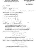 Nội dung ôn tập học kì 1 môn Toán lớp 12 năm 2023-2024 - Trường THPT Trần Phú - Hoàn Kiếm