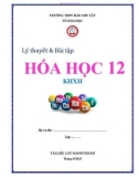 Lý thuyết và bài tập Hoá học lớp 12 (KHXH) - Trường THPT Đào Sơn Tây