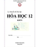 Lý thuyết và bài tập Hoá học lớp 12 (KHTN) - Trường THPT Đào Sơn Tây