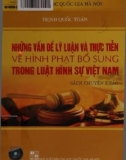 Hình phạt bổ sung trong luật hình sự Việt Nam - Những vấn đề lý luận và thực tiễn: Phần 1