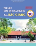 Tài liệu Giáo dục địa phương tỉnh Bắc Giang lớp 10