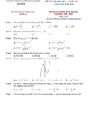 Đề cương ôn tập học kì 1 môn Toán lớp 12 năm 2022-2023 - Trường THPT Nguyễn Bỉnh Khiêm