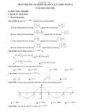 Đề cương ôn tập giữa học kì 1 môn Toán lớp 11 năm 2022-2023 - Trường THPT Nguyễn Huệ, Quảng Nam