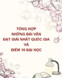 Tổng hợp những bài văn đạt giải nhất Quốc gia và điểm 10 Đại học