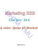 Bài giảng Marketing B2B - ĐH Thương Mại